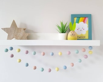 Pastel Easter Pom Pom Garland