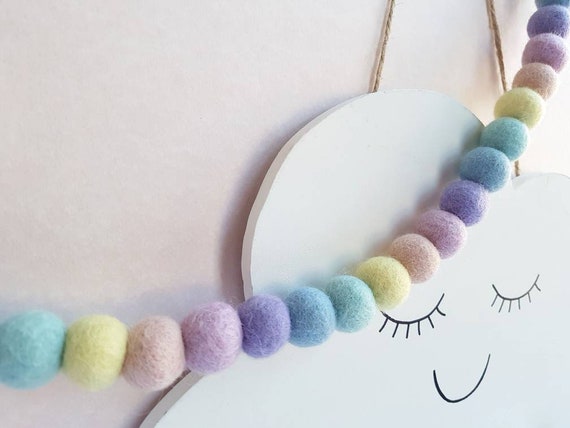 pastel rainbow nursery decor
