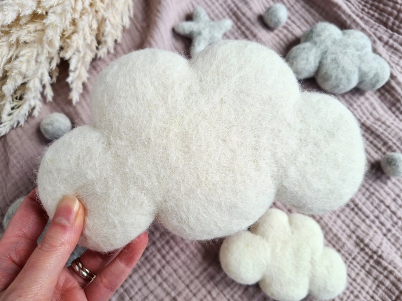 Felt Clouds Craft Accessories Needle Felted Wool Large Cloud