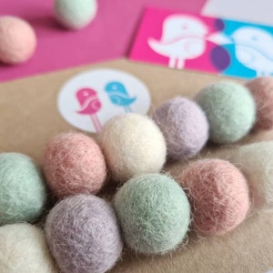 Pink, Mint And Grey Nursery Decor - Felt Ball Pom Pom Garland