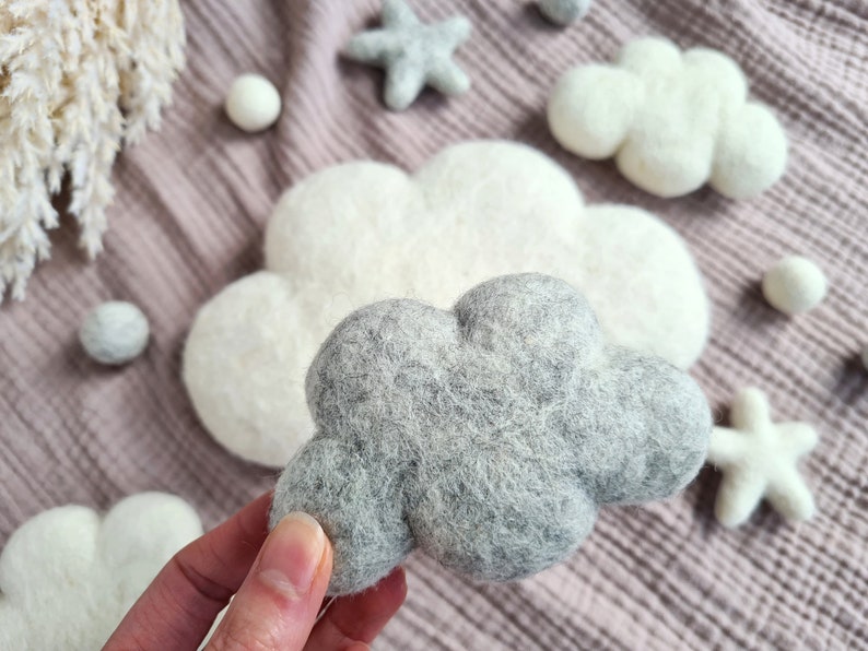 Felt Clouds Craft Accessories Needle Felted Wool Small Cloud