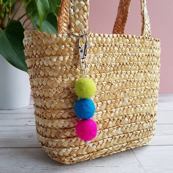 Pom Pom Keyring Etsy UK