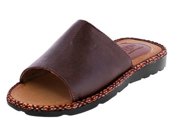 Men's Leather Sandals, Slides, Handmade Authentic Mexican Huaraches