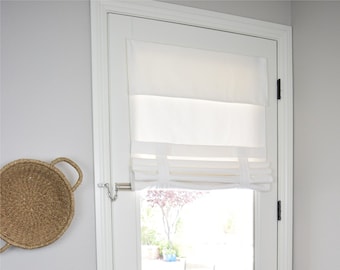 Clearance! 15" w x 82" L New White XL Drop Down Extra Long French Door Curtain No blackout No Returns