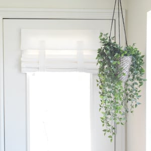 Clearance! 18&quot; w x 60&quot; L Off White Herringbone French Door Curtain No blackout No returns