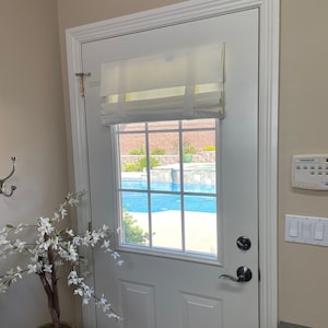 Clearance! Off White 25&quot; W x 40&quot; L Washable French Door Curtain - no blackout option - 1 panel