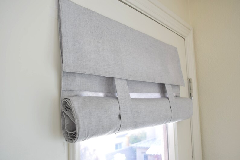 Light Gray Soft Cotton French Door Curtain 1 Panel Etsy