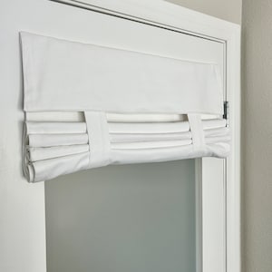 Clearance! 22&quot; w x 36&quot; L New White French Door Curtain 1 Panel
