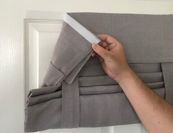 Drop Down Extra Long French Door Curtain Off White Fabric Etsy