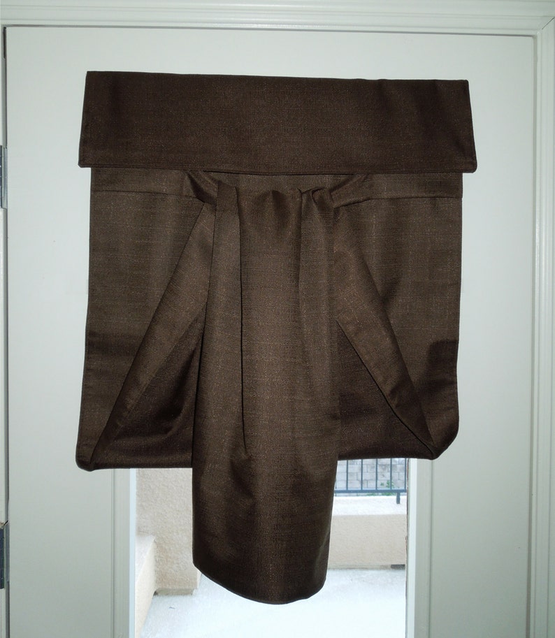 Brown Blackout French Door Curtain