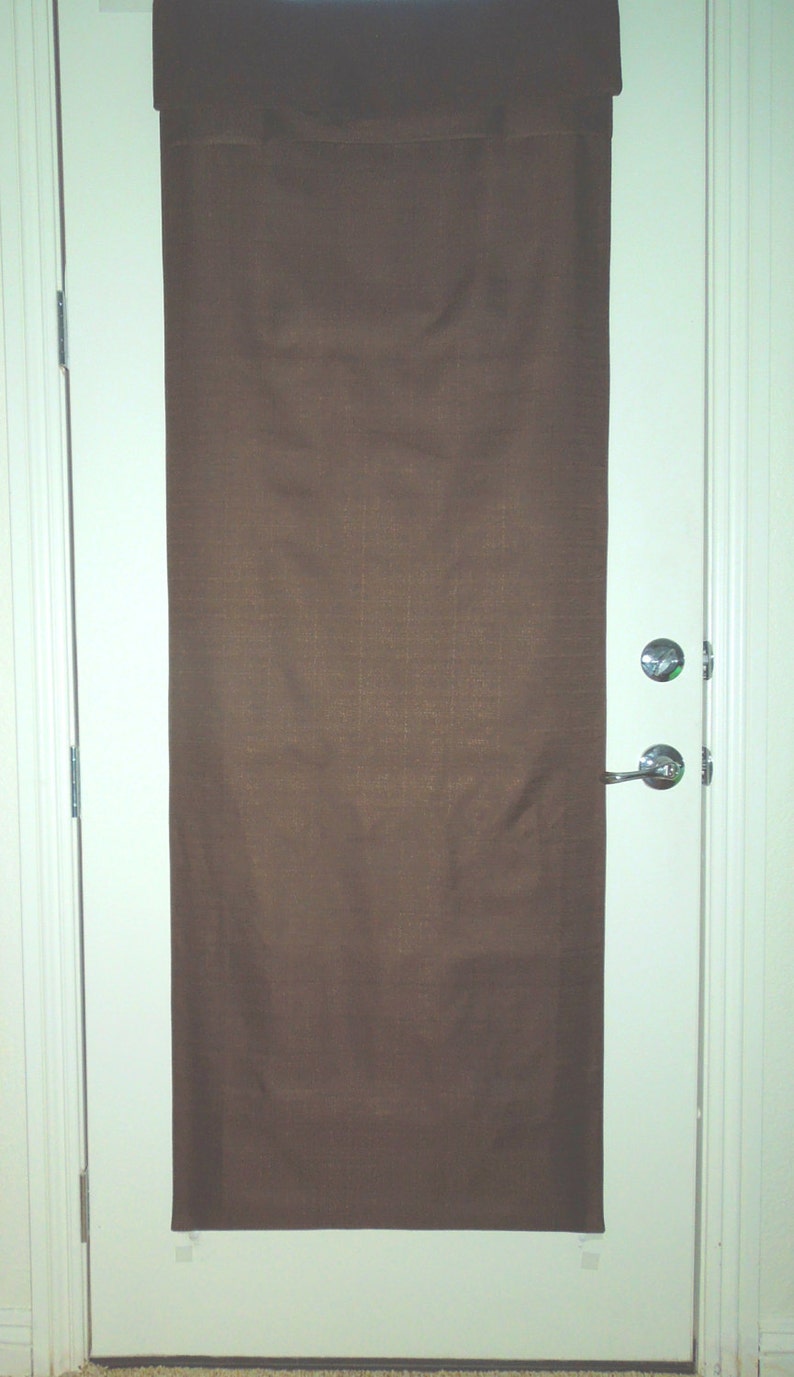 Brown Blackout French Door Curtain