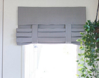 Clearance! Black & White Houndstooth French Door Curtain 1 panel