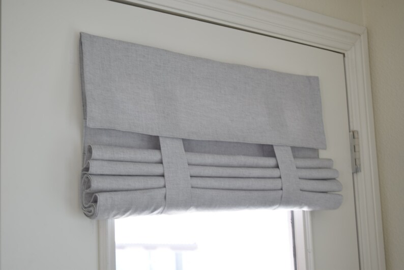 Light Gray Soft Cotton French Door Curtain 1 Panel Etsy