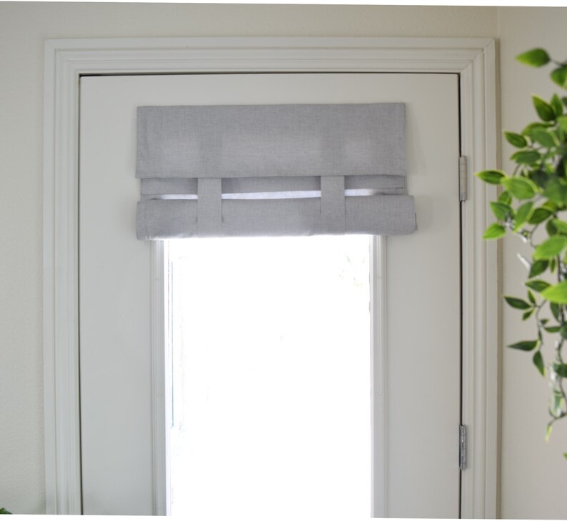 Light Gray Soft Cotton French Door Curtain 1 Panel Etsy