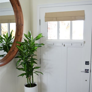 Clearance! 25&quot; w x 20&quot; L Tan Small Front Door Washable Curtain 1 Panel No blackout option No returns