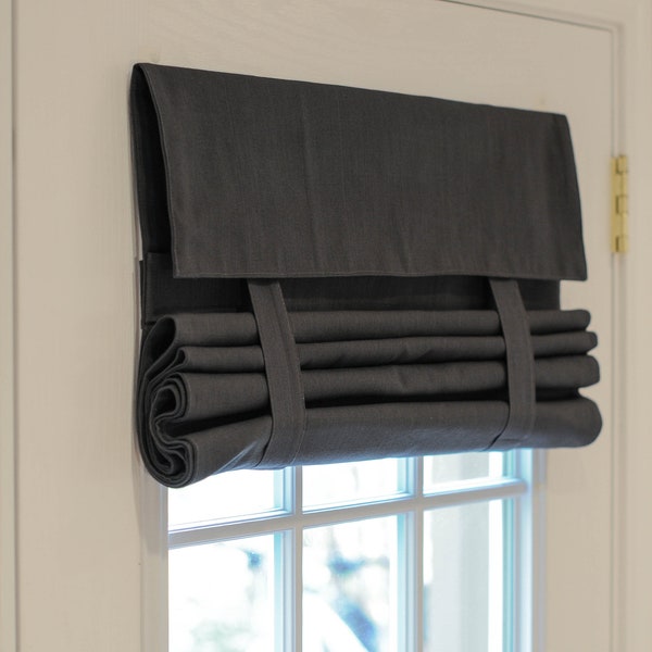 Clearance! 20.5" w x 70" L Dark Gray French Door Curtain with Blackout Liner 1 Panel