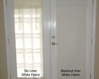 Blackout Liner that goes inside French Door Curtains (cannot be purchased without curtain)