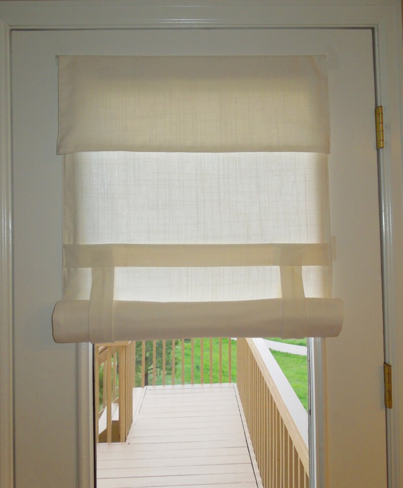 Drop Down Extra Long French Door Curtain Off White fabric Etsy