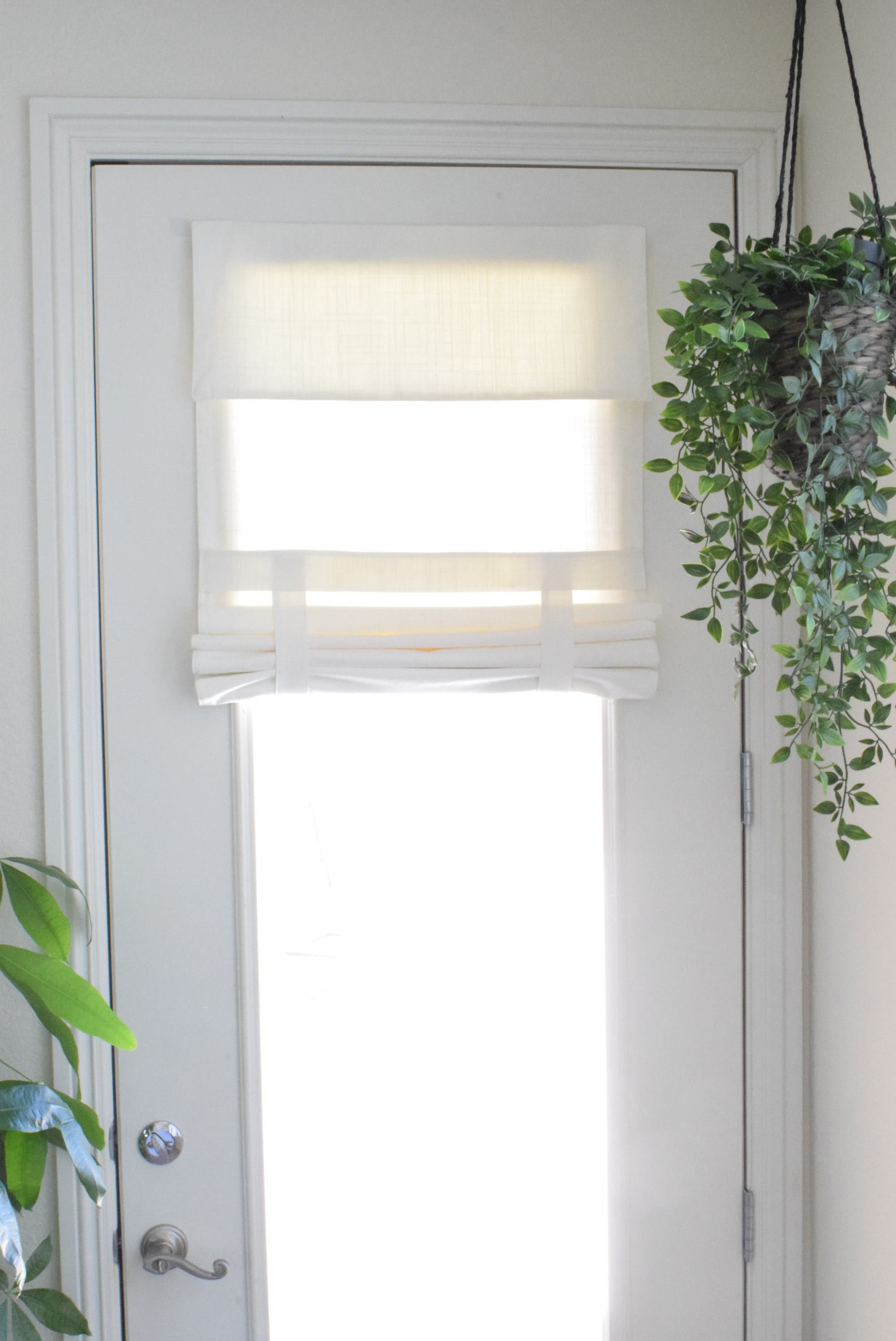 Drop Down Extra Long French Door Curtain (Off White fabric pictured)