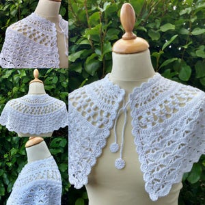 Crochet Cape Pattern: Child&#39;s Communion Cape (PDF Instant Download)