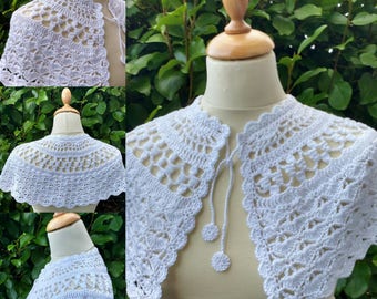 CROCHET PATTERN, Crochet Cape pattern, Crochet Communion Cape, PDF Instant Download