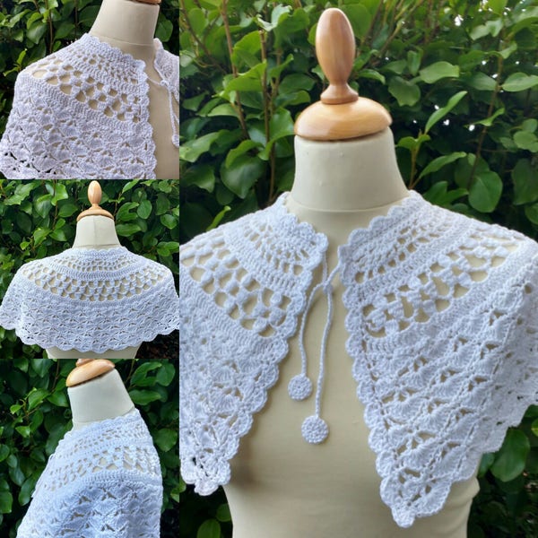 CROCHET PATTERN, Crochet Cape pattern, Crochet Communion Cape, PDF Instant Download