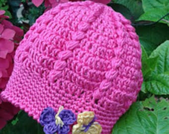CROCHET Pattern, Baby crochet hat pattern, hat pattern, sizes 3-6 months and 6-12 months, instant download,