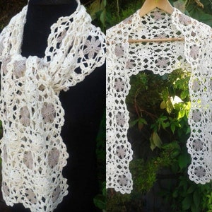 Crochet PATTERN, Lace scarf, Crochet wrap, Wedding Shawl,