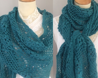 Modèle de châle au crochet, Sutton Sea Breeze Wrap, modèle d'écharpe au crochet, fichiers pdf à téléchargement immédiat