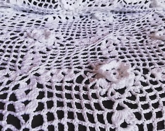 Irish Rose Christening Shawl Crochet Pattern, Heirloom Baby Baptism Lace (PDF)