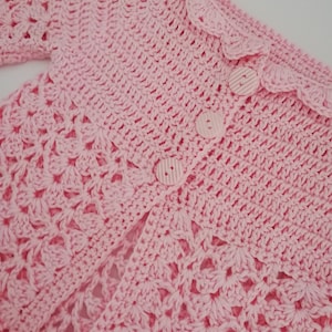 Crochet PATTERN, Baby Cardigan,  Sizes 0-3, 3-6, 6-12 months, pdf instant download