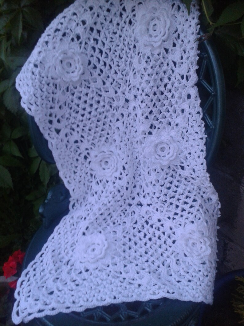 Rose Baby Blanket Crochet PATTERN Crochet Baby Blanket Pattern