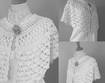 Crochet PATTERN  Bridal cape crochet pattern, Wedding cape crochet pattern pattern.