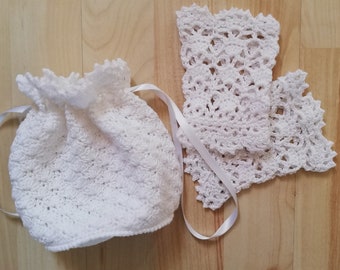 Crochet Bag & Fingerless Glove Pattern: Alice Communion Collection (PDF Pattern)