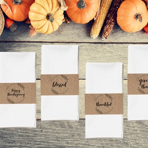 Printable Thanksgiving Silverware Holder, Thanksgiving Table Decor ...