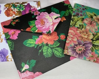 20 Assorted Envelopes Handmade, floral envelopes, wedding envelopes, bridal envelopes, homemade paper envelopes