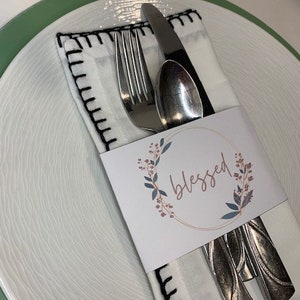Printable Thanksgiving Silverware Holder, Thanksgiving Table Decor ...