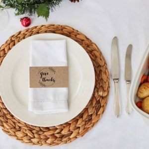 Printable Thanksgiving Silverware Holder, Thanksgiving Table Decor ...
