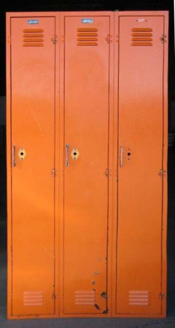 Metal Lockers / Orange Crush / Refurbished | Etsy