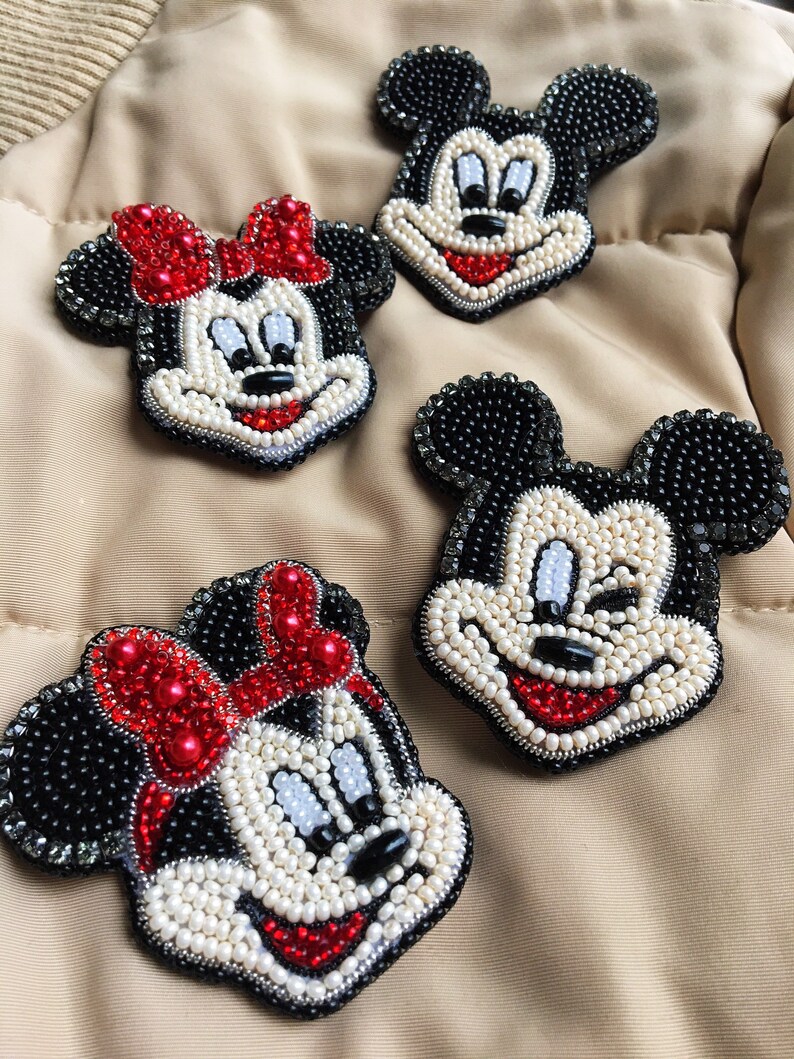 Embroidered brooch Mouse boy and girl gift for your girlfriend