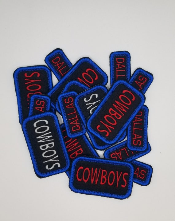 Cowboys Iron on Embroidery Patch 2 1/4 X 1/3/8. 