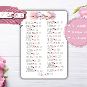 Dated Daily Header Stickers