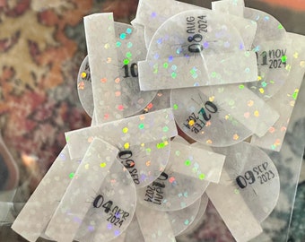 A5 Months Planner Tabs - Holographic