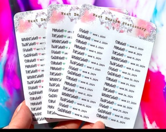 Dated Daily Header Stickers