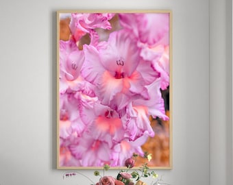 Pink Flowers Print, Pink Flowers Wall Art, Flower Poster, Printable, Colorful Print, Pink Print, Colorado, Colorado Flowers