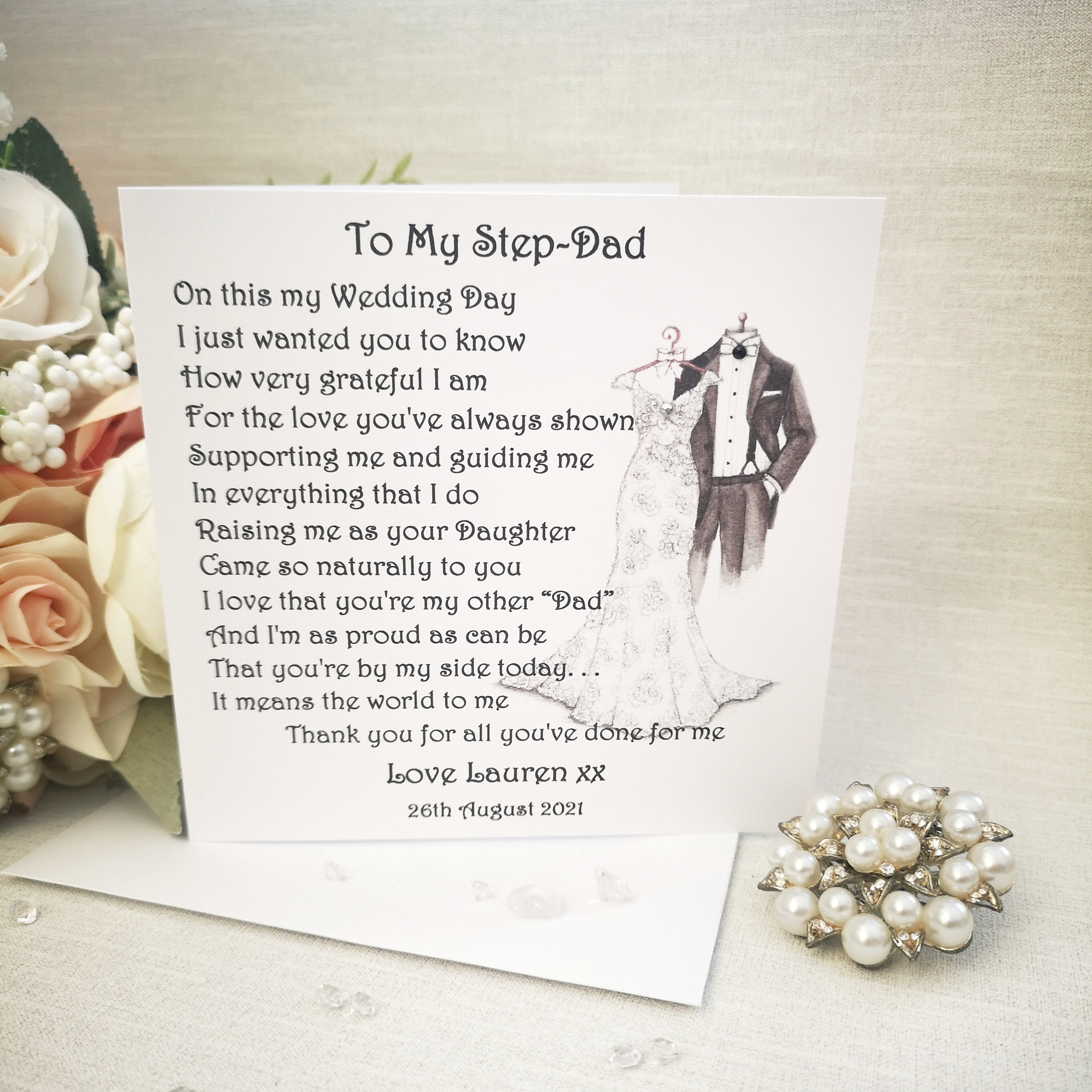 Step father of hotsell the bride gifts
