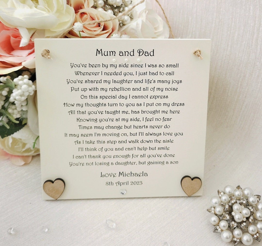 marriage day gifts for parents