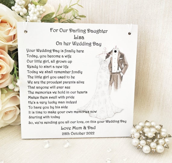 Gifts for your daughter on sale her wedding day
