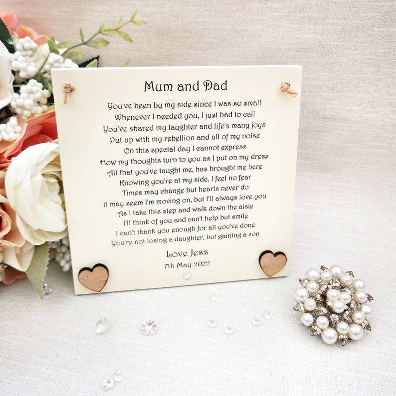 Mother Wedding Thank You Gift From Both Bride and Groom Poem for Mom Add Photo Mother Wedding Thank You Gift From Both Bride and Groom Poem for Mom Add Photo