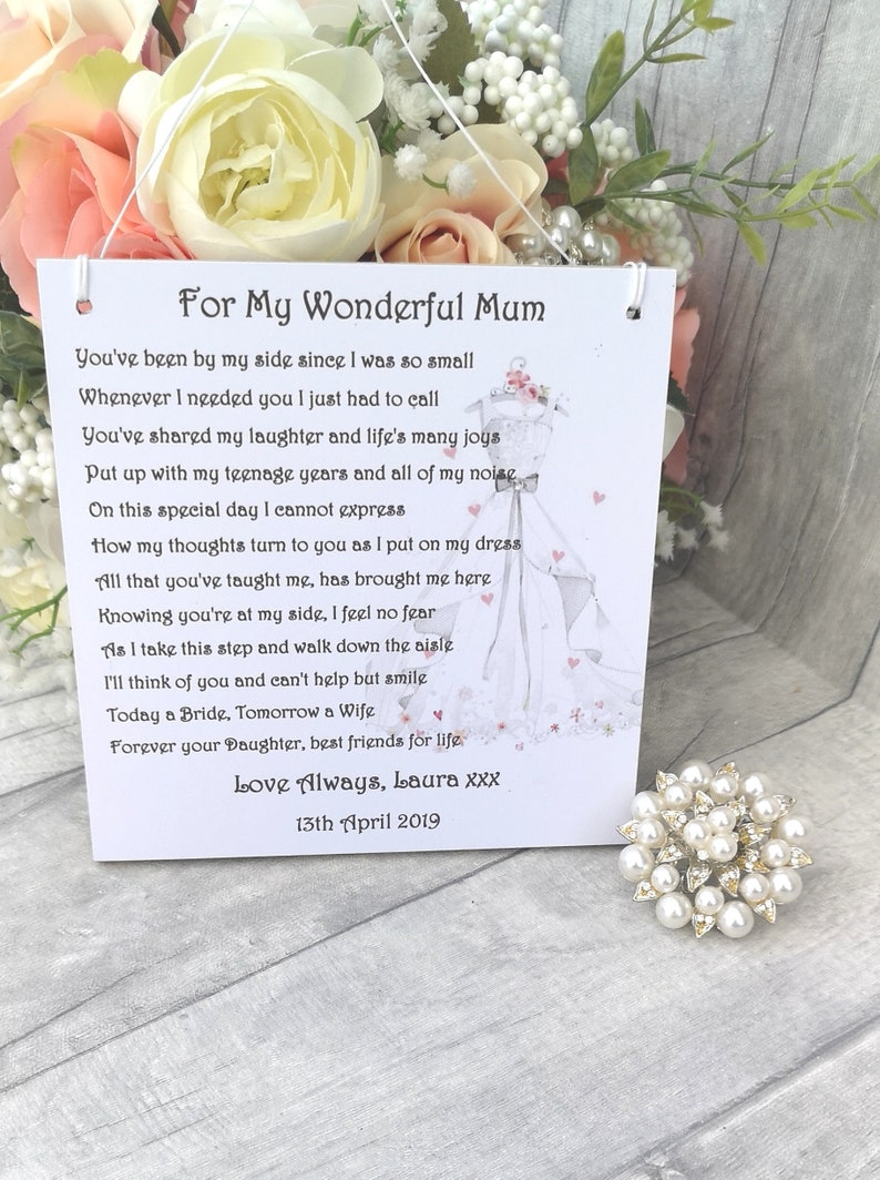 Gift from Bride Personalised Mother of the Bride Gift